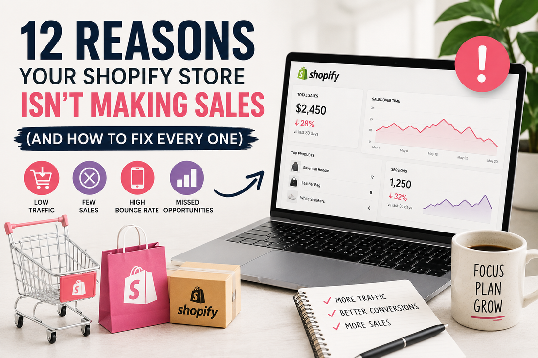 12 Reasons Your Shopify Store Isn't Making Sales (And How to Fix Every One)