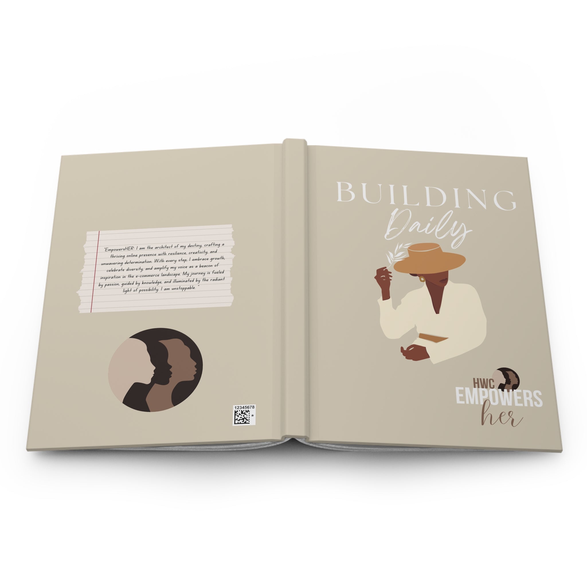 HWC EmpowersHer BUILDING Hardcover Journal Matte