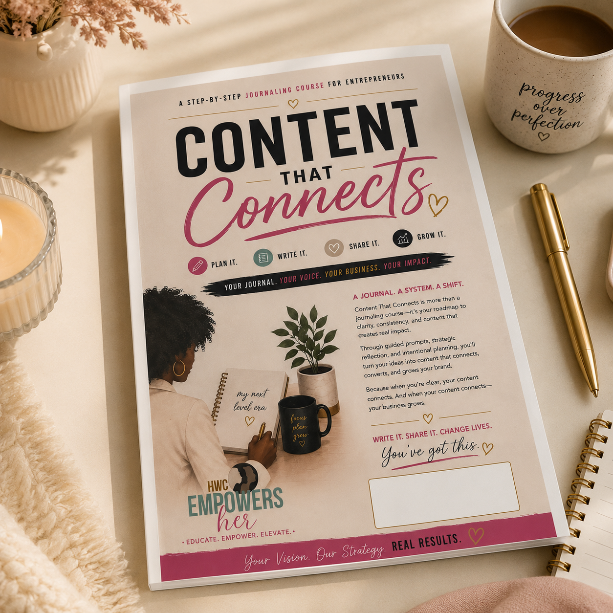 Content That Connects: A Step By Step Journaling Course for Entrepreneurs
