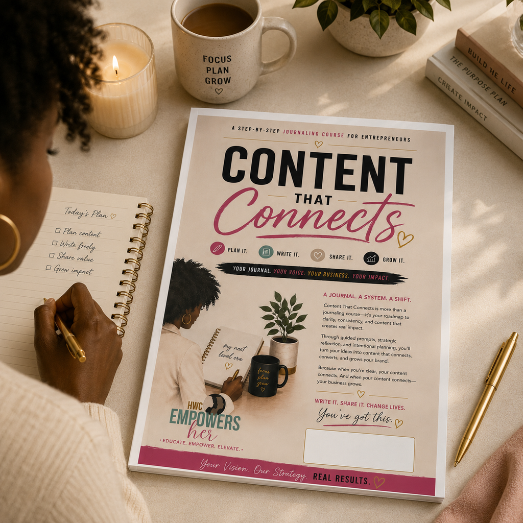 Content That Connects: A Step By Step Journaling Course for Entrepreneurs