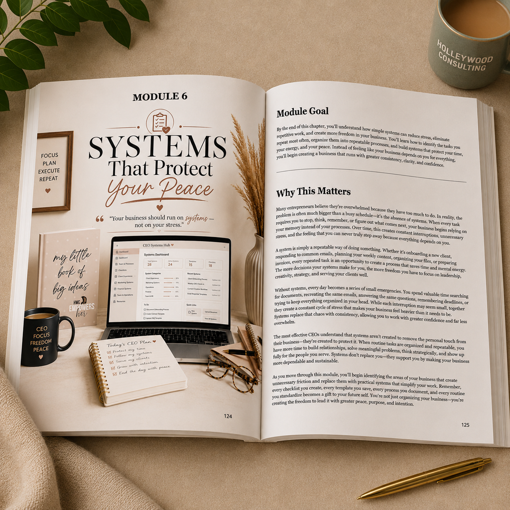 CEO Reset Workbook | Build Your Business With Intention