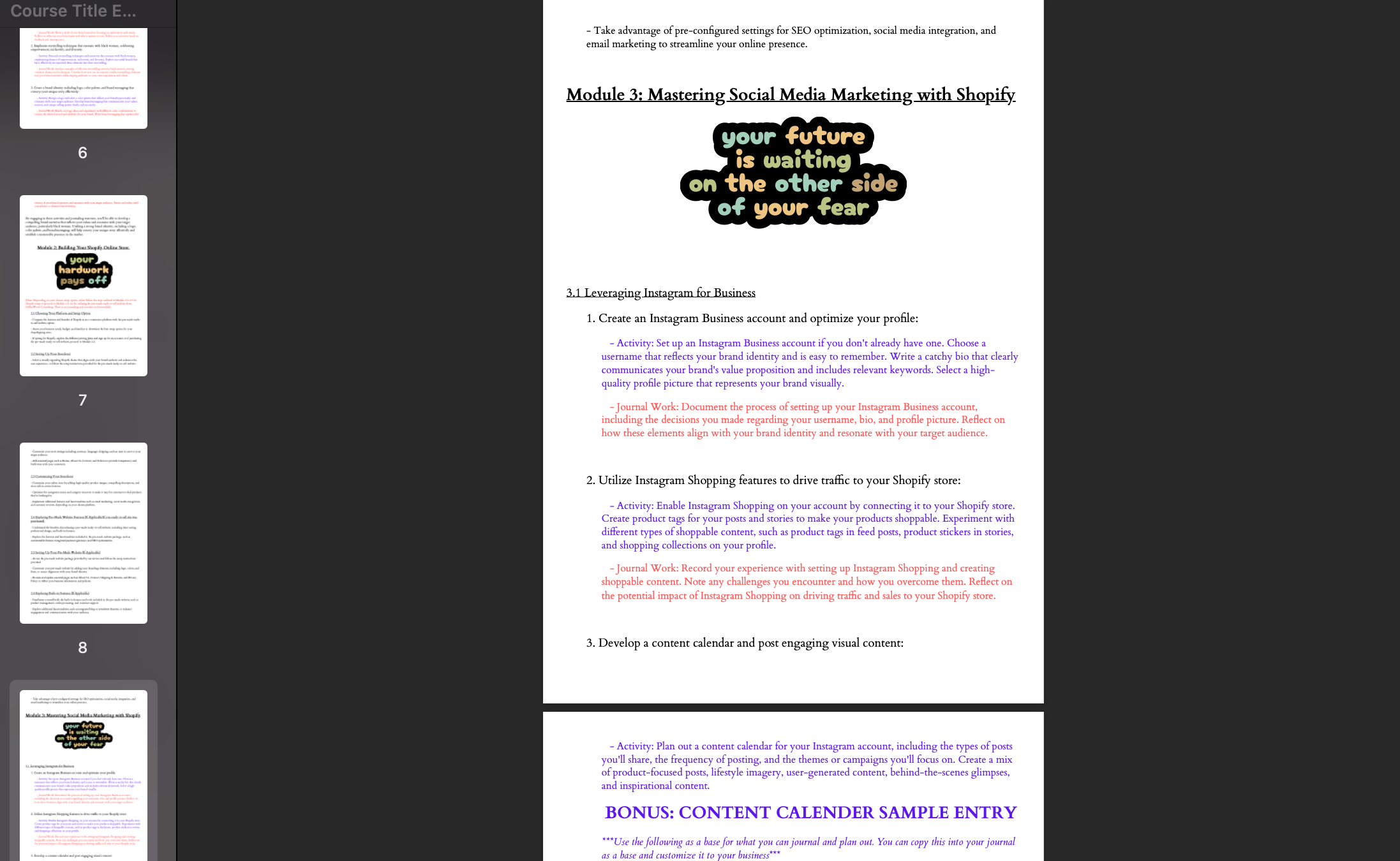 HWC EmpowersHER: Maximizing Social Media Marketing for Your Online Shopify Store -DIGITAL DOWNLOAD