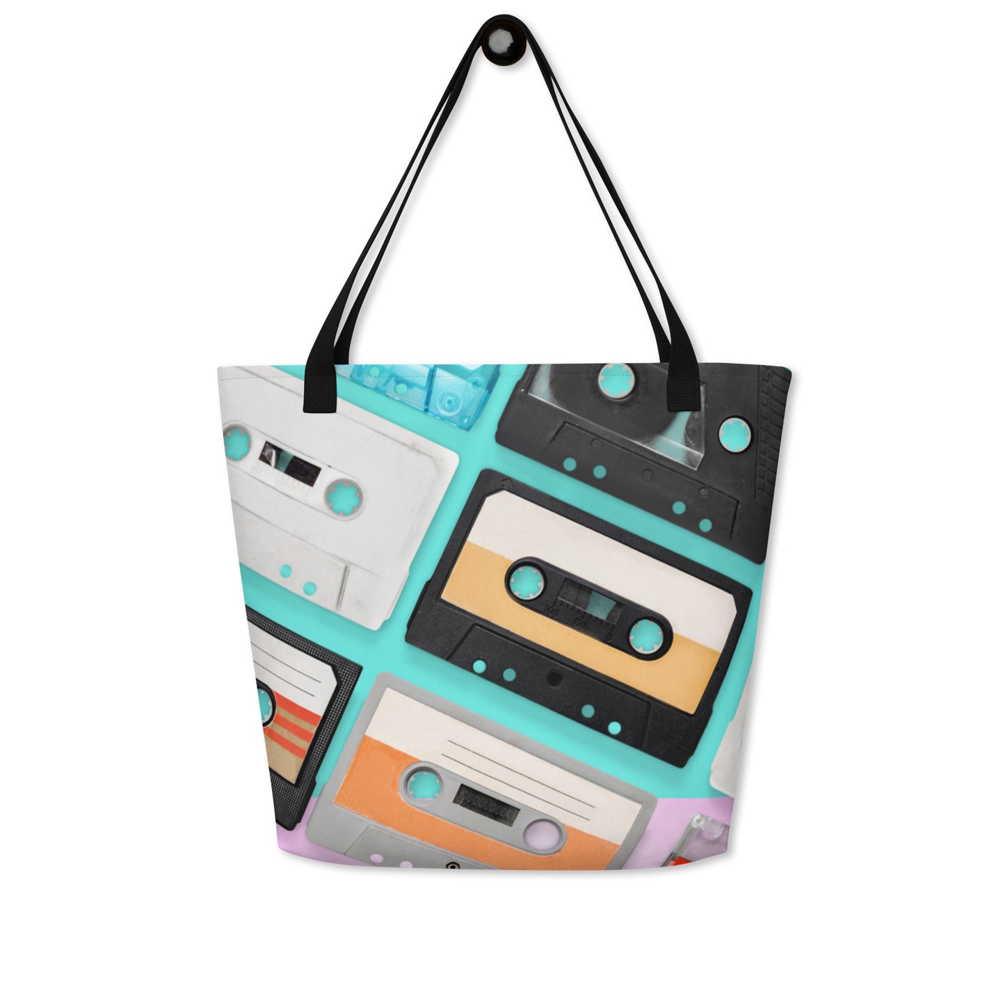 Boombox All-Over Print Large Tote Bag