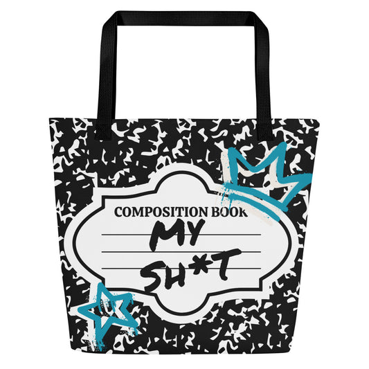 Notebook All-Over Print Large Tote Bag