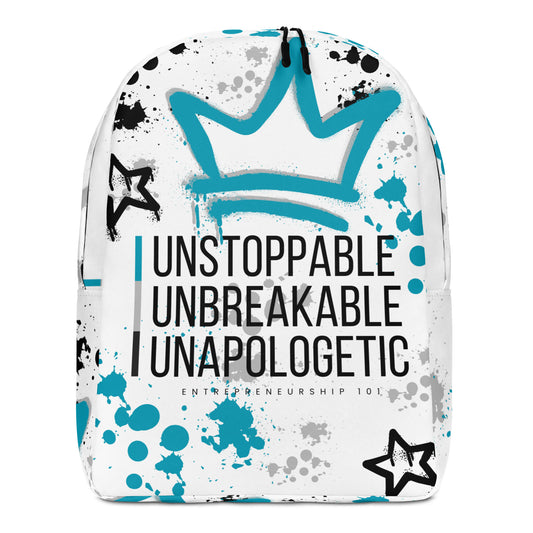 "Unstoppable, Unbreakable, Unapologetic" Minimalist Backpack