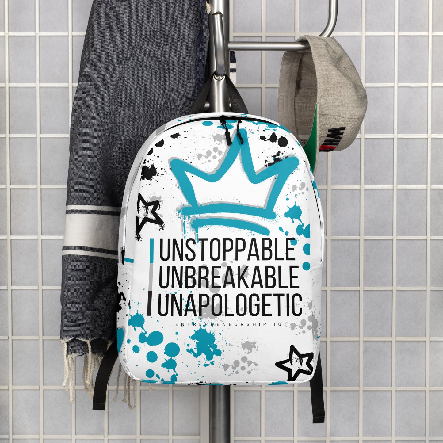 "Unstoppable, Unbreakable, Unapologetic" Minimalist Backpack