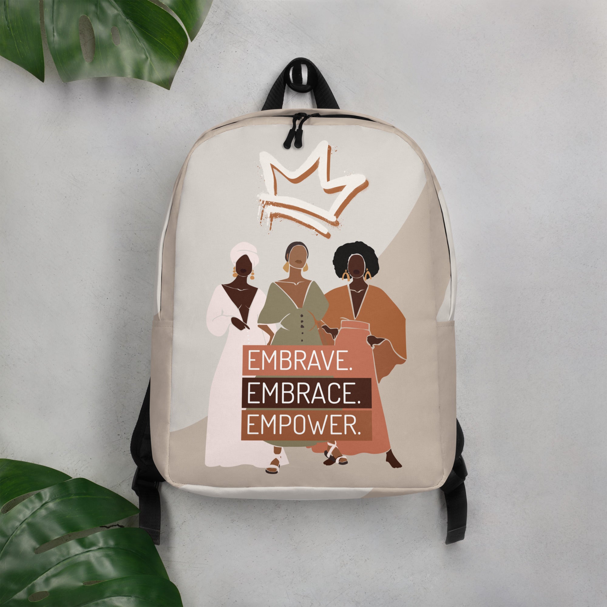 "Embrave, Embrace, Empower" Minimalist Backpack