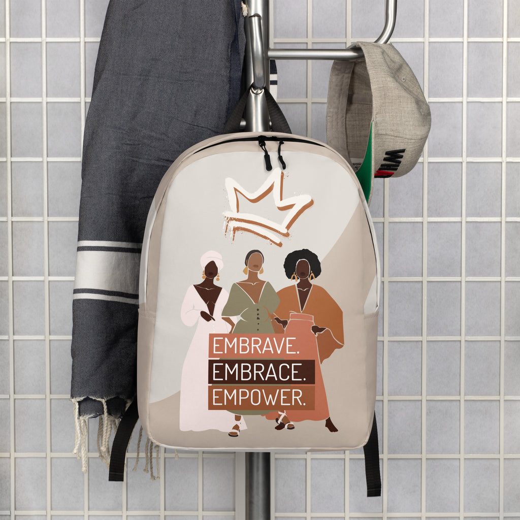 "Embrave, Embrace, Empower" Minimalist Backpack