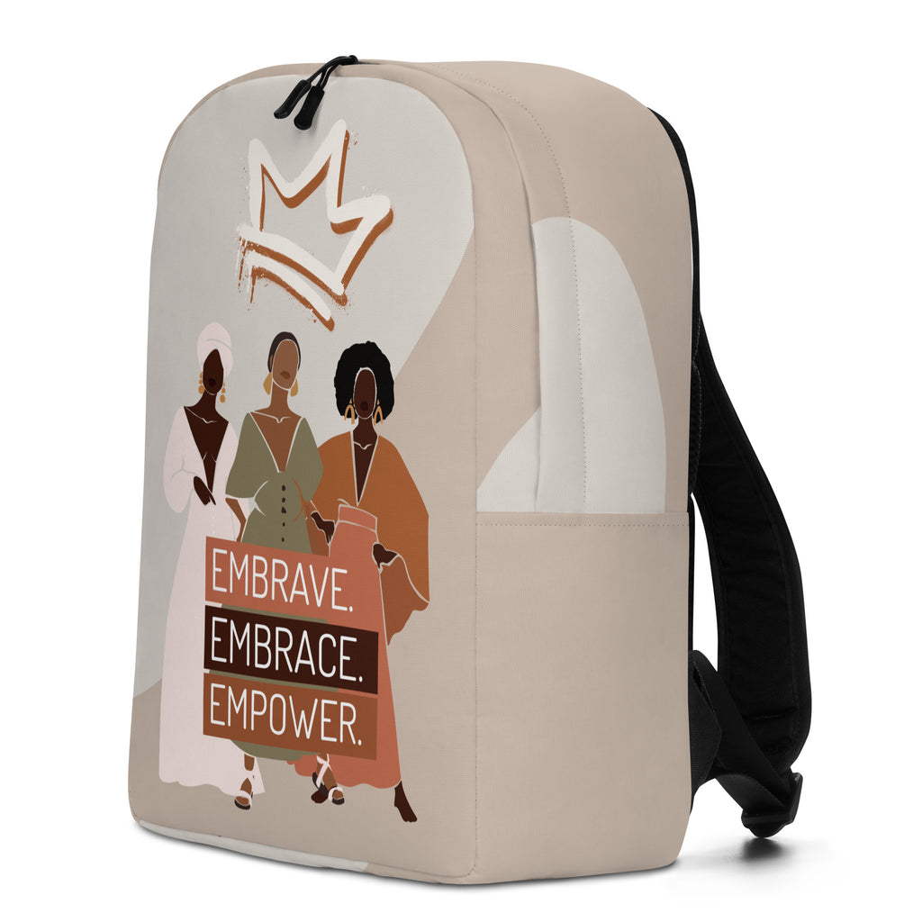 "Embrave, Embrace, Empower" Minimalist Backpack