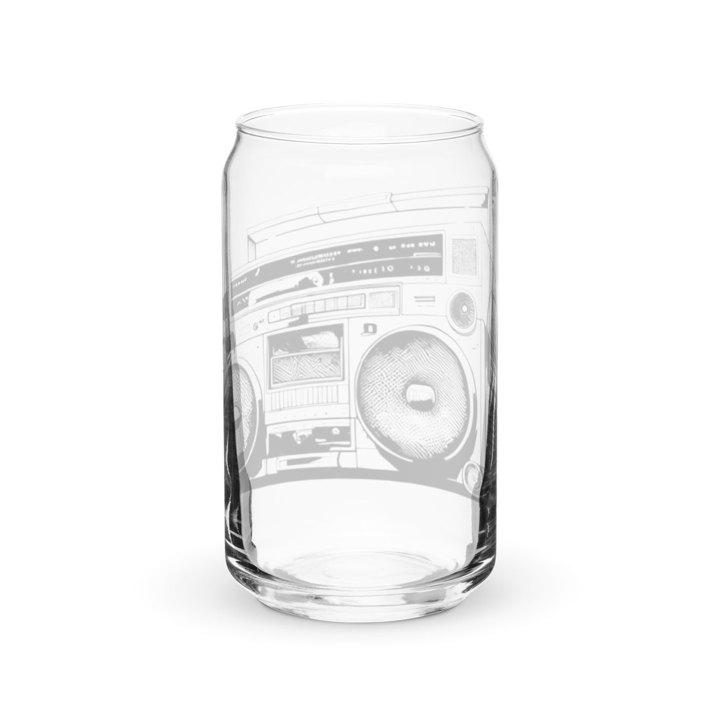 Boombox Can-shaped glass