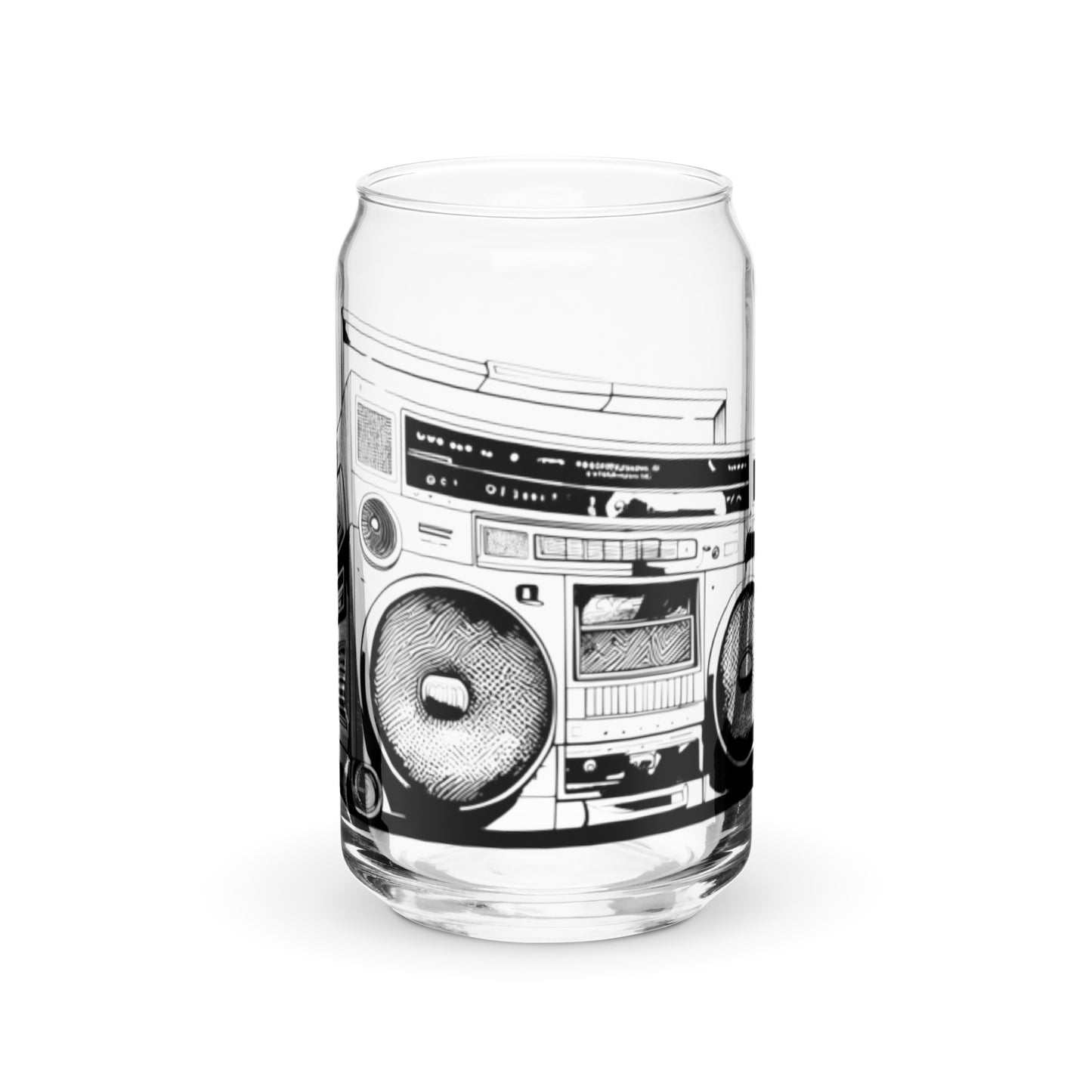 Boombox Can-shaped glass