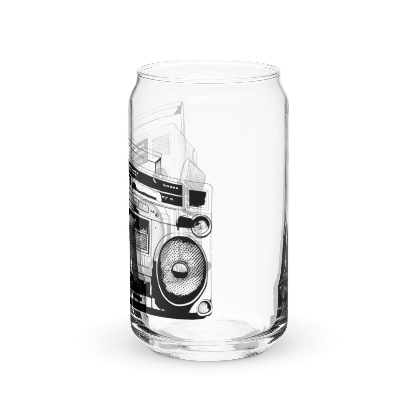 Boombox Can-shaped glass