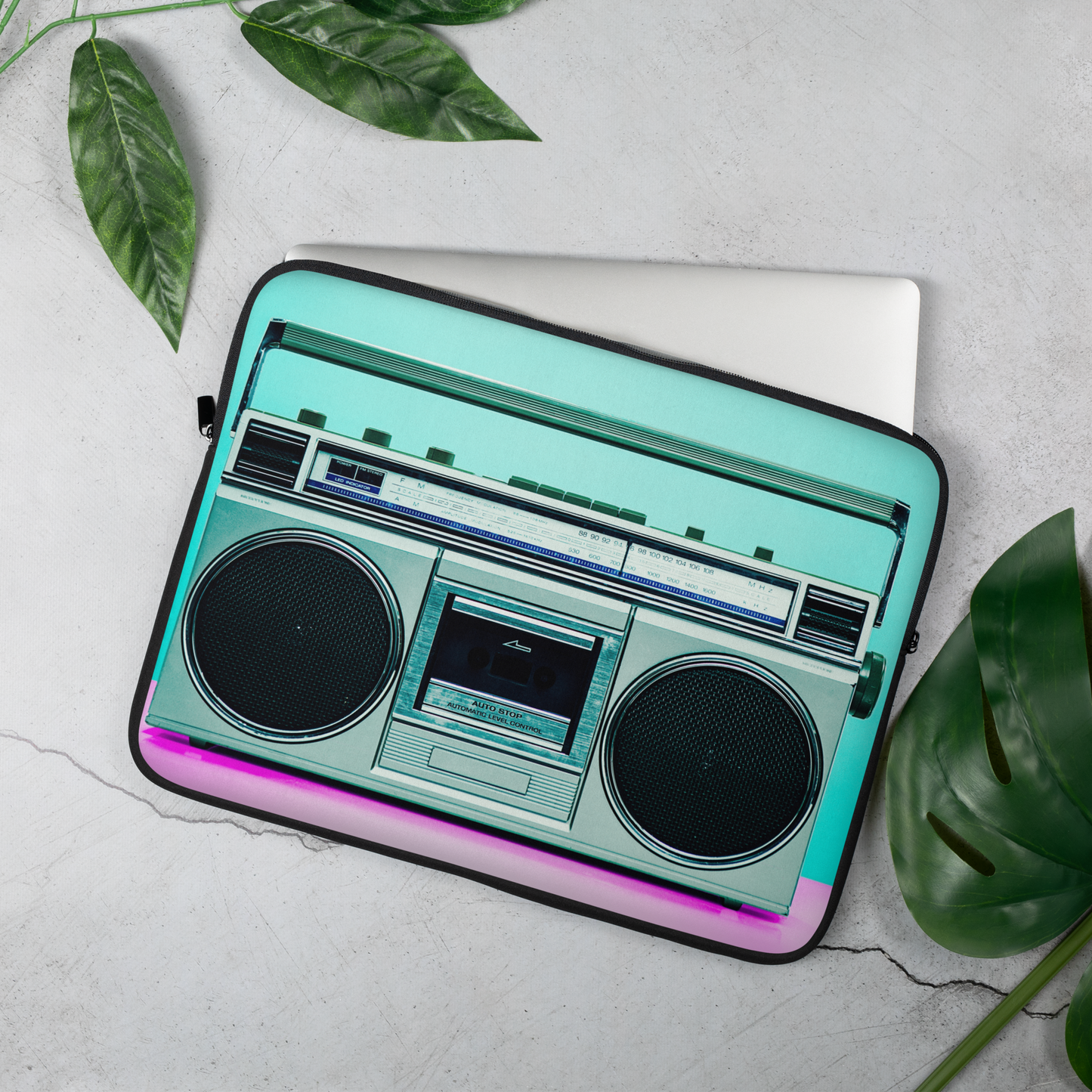 Boombox Retro Laptop Sleeve