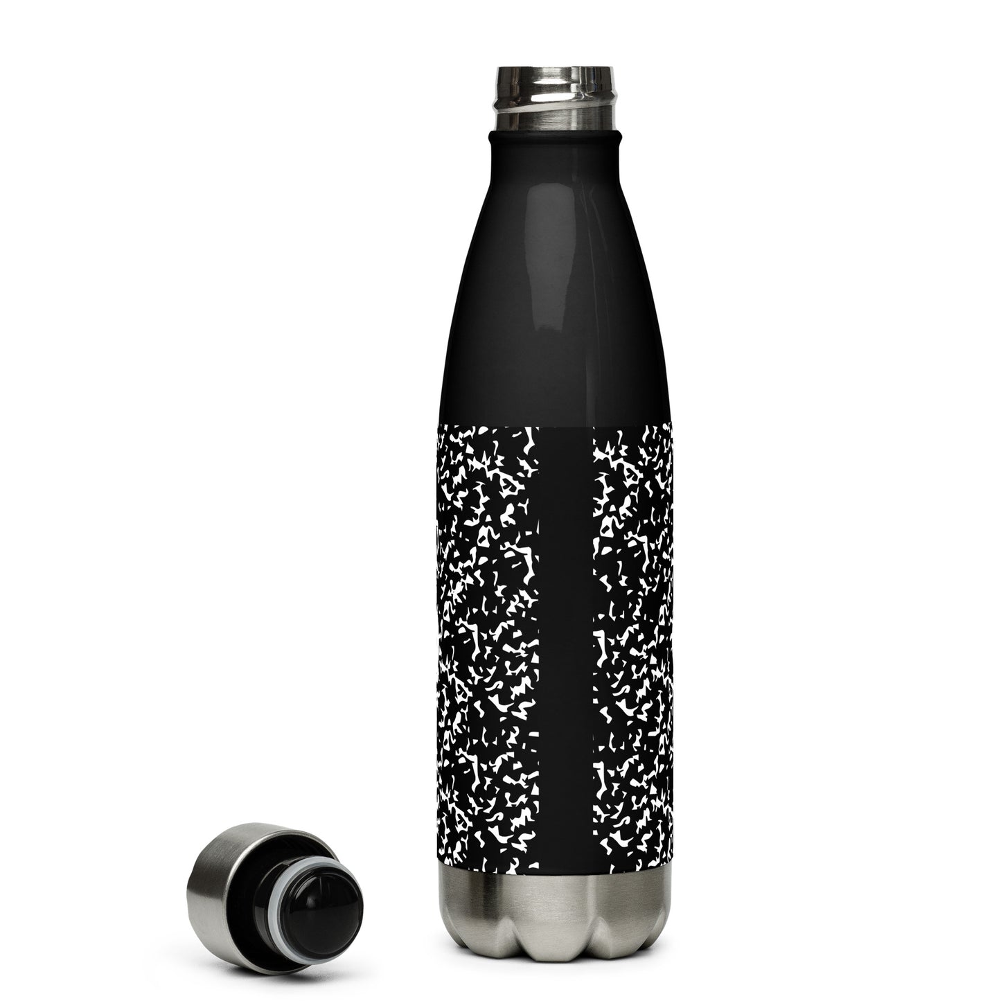 Composition Black Stainless steel water bottle