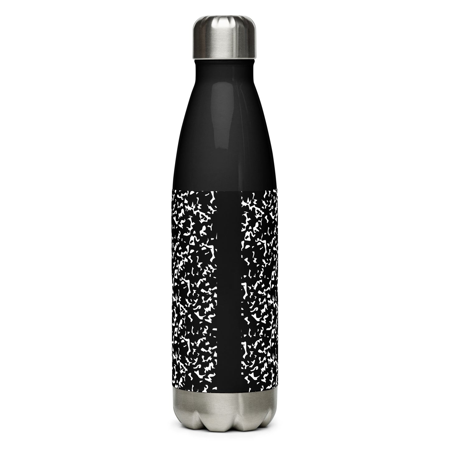 Composition Black Stainless steel water bottle