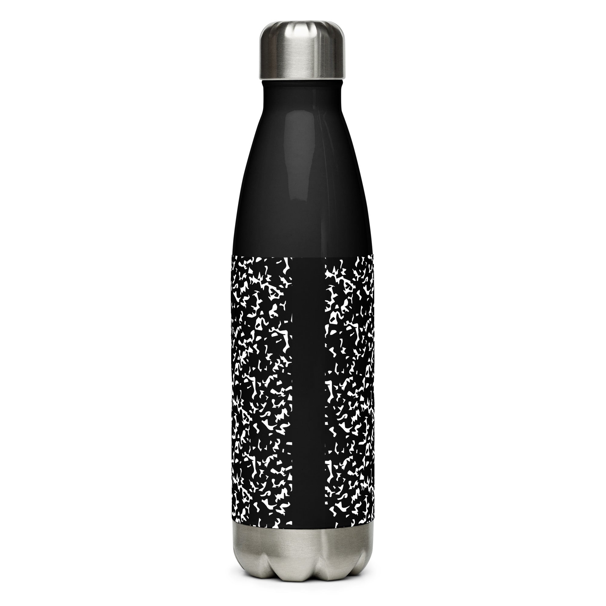 Composition Black Stainless steel water bottle