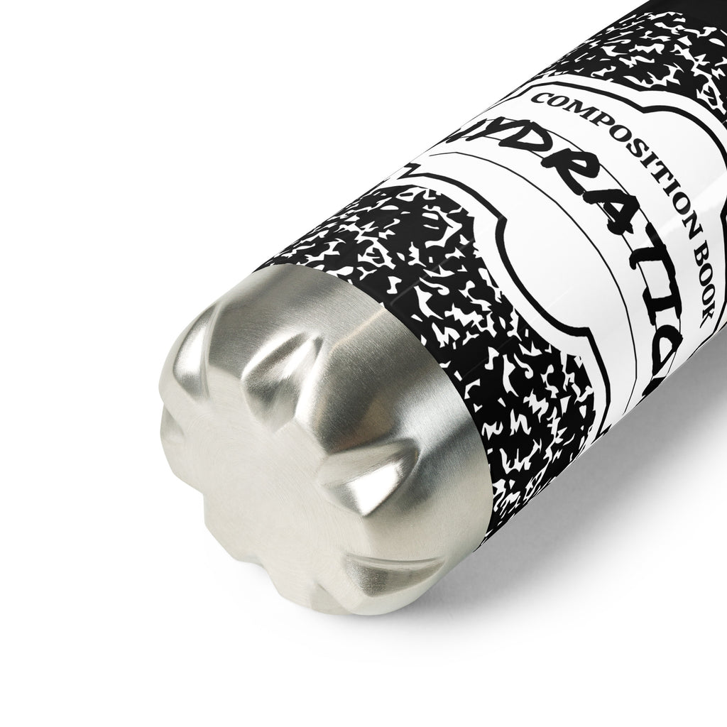 Composition Black Stainless steel water bottle