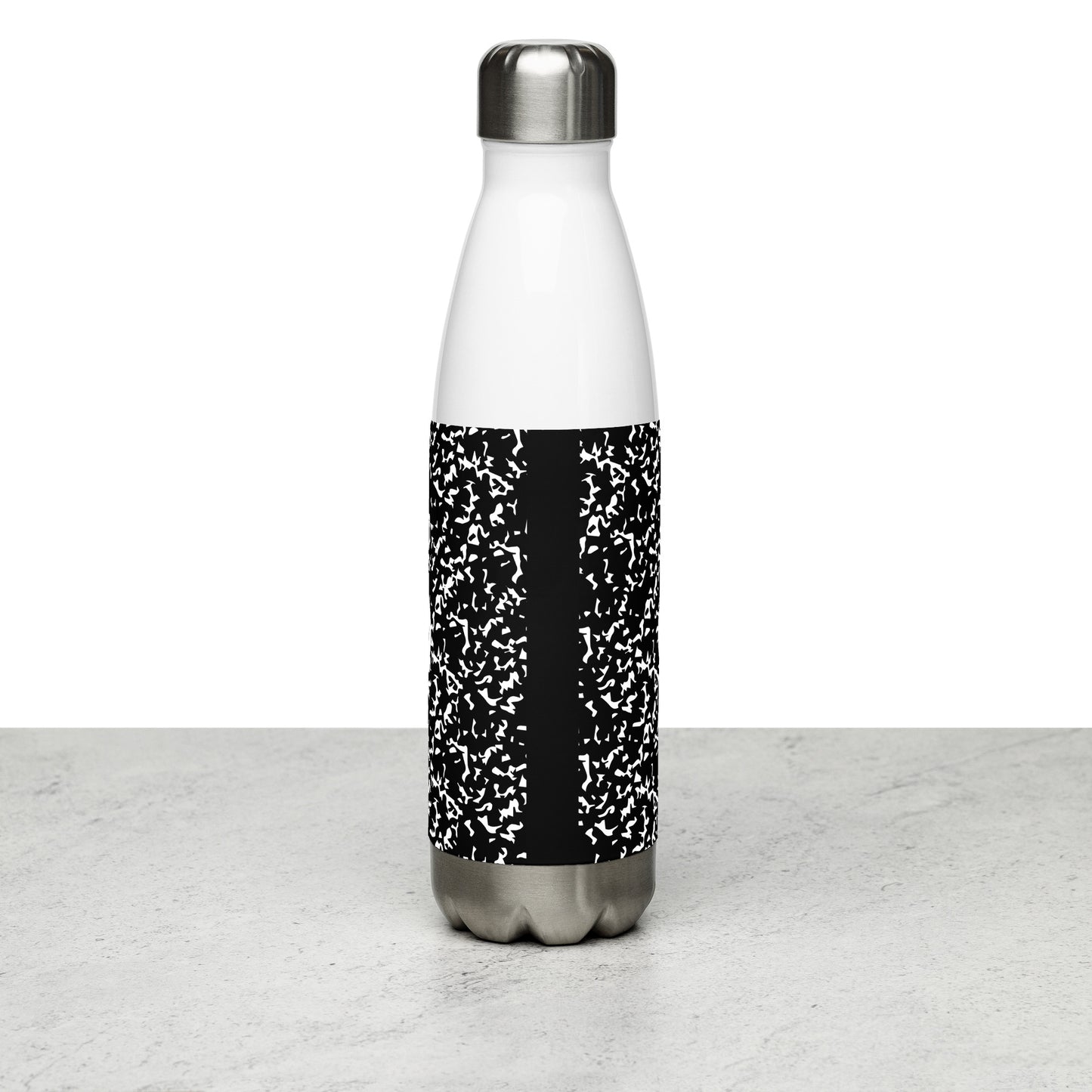 Composition Black Stainless steel water bottle