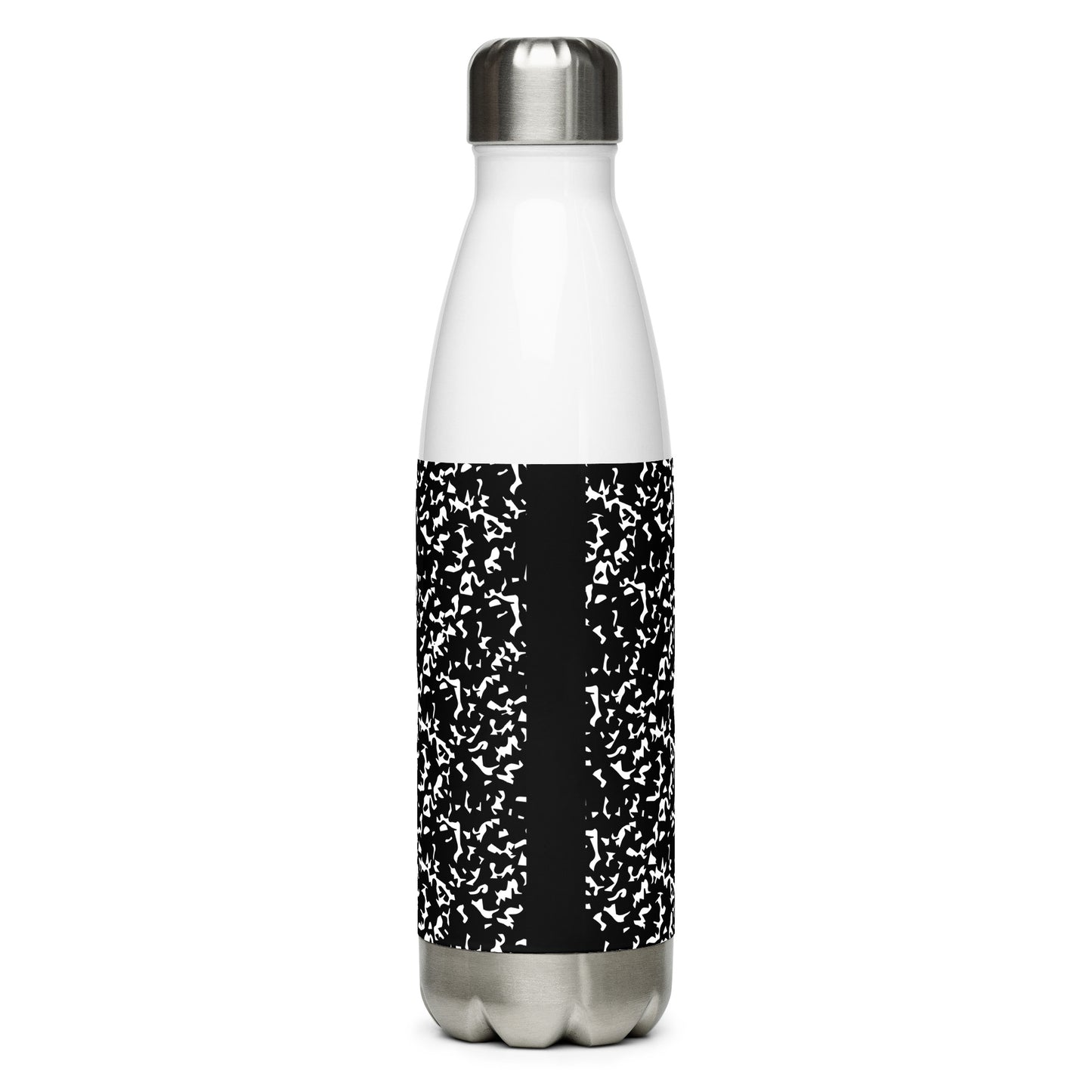 Composition Black Stainless steel water bottle