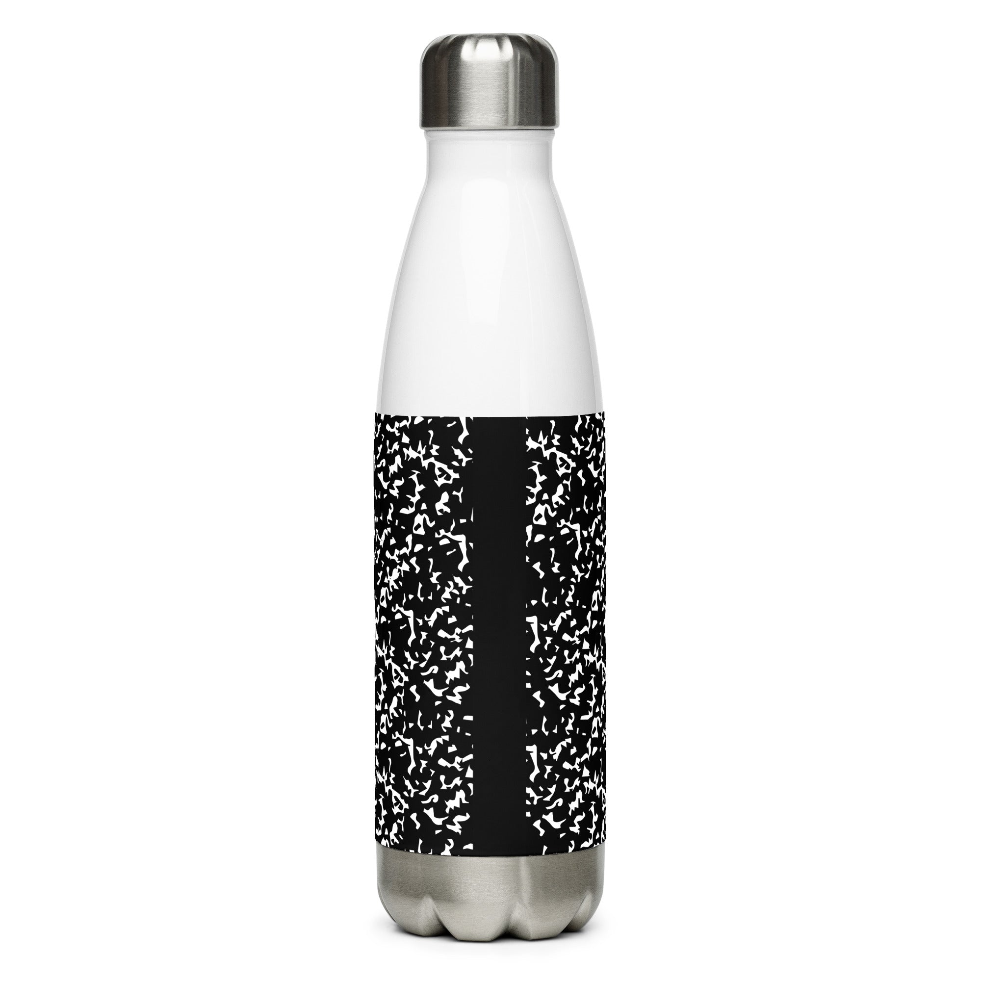 Composition Black Stainless steel water bottle
