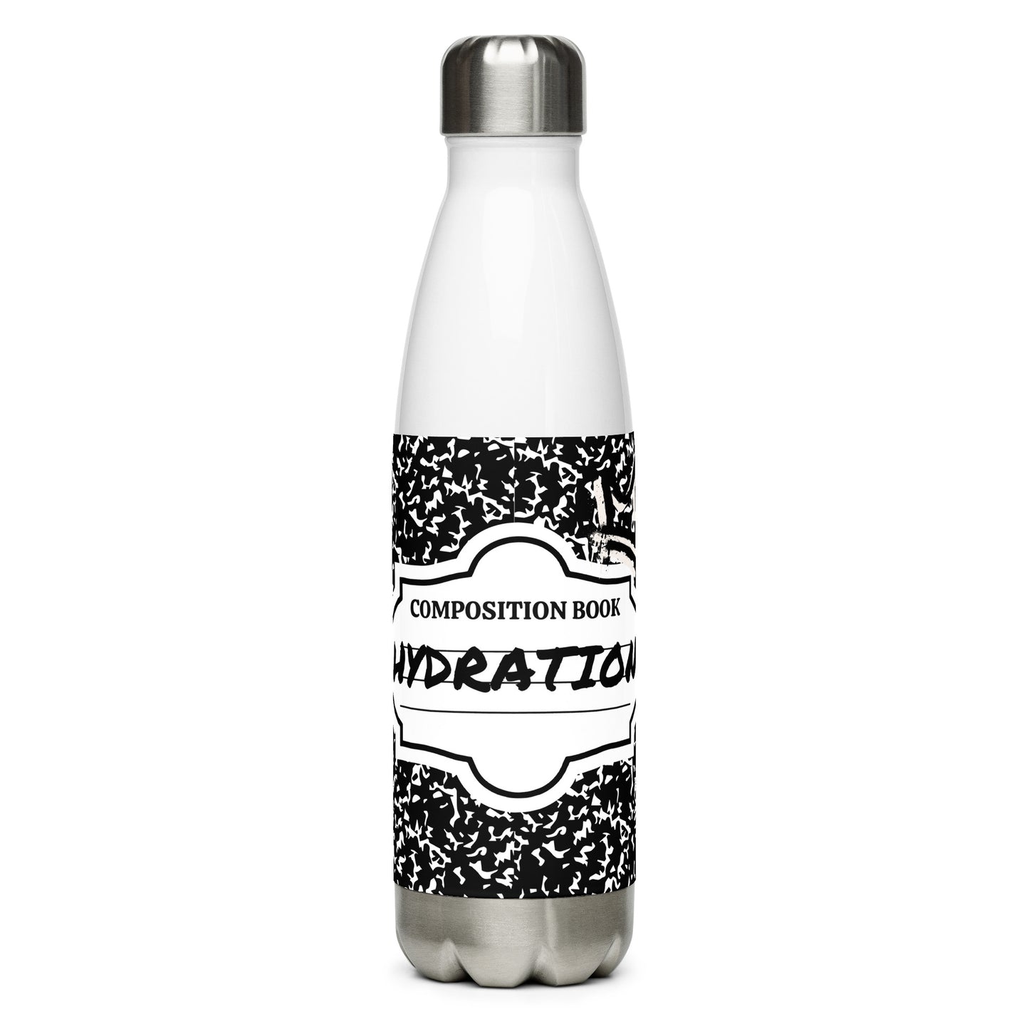 Composition Black Stainless steel water bottle