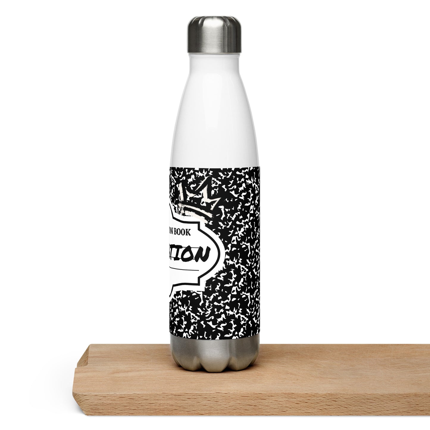 Composition Black Stainless steel water bottle