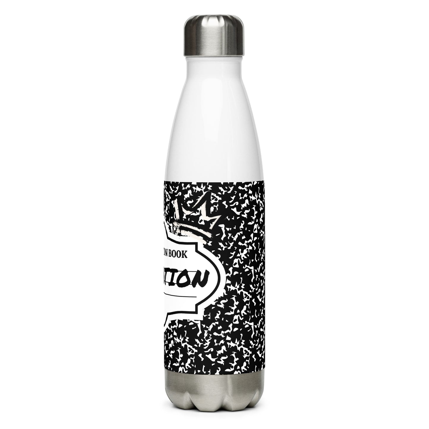 Composition Black Stainless steel water bottle