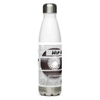 Hip Hop MixTape White Stainless steel water bottle