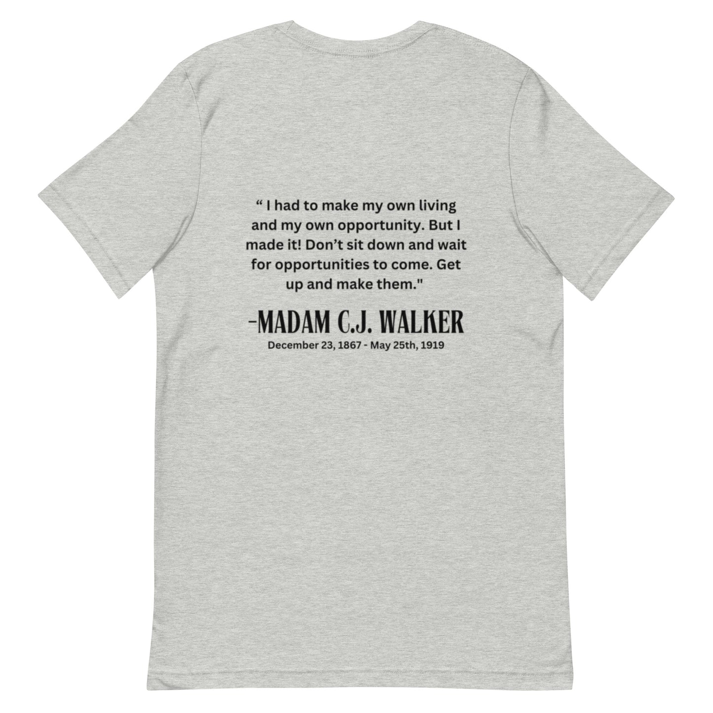 Madam CJ Walker Unisex t-shirt