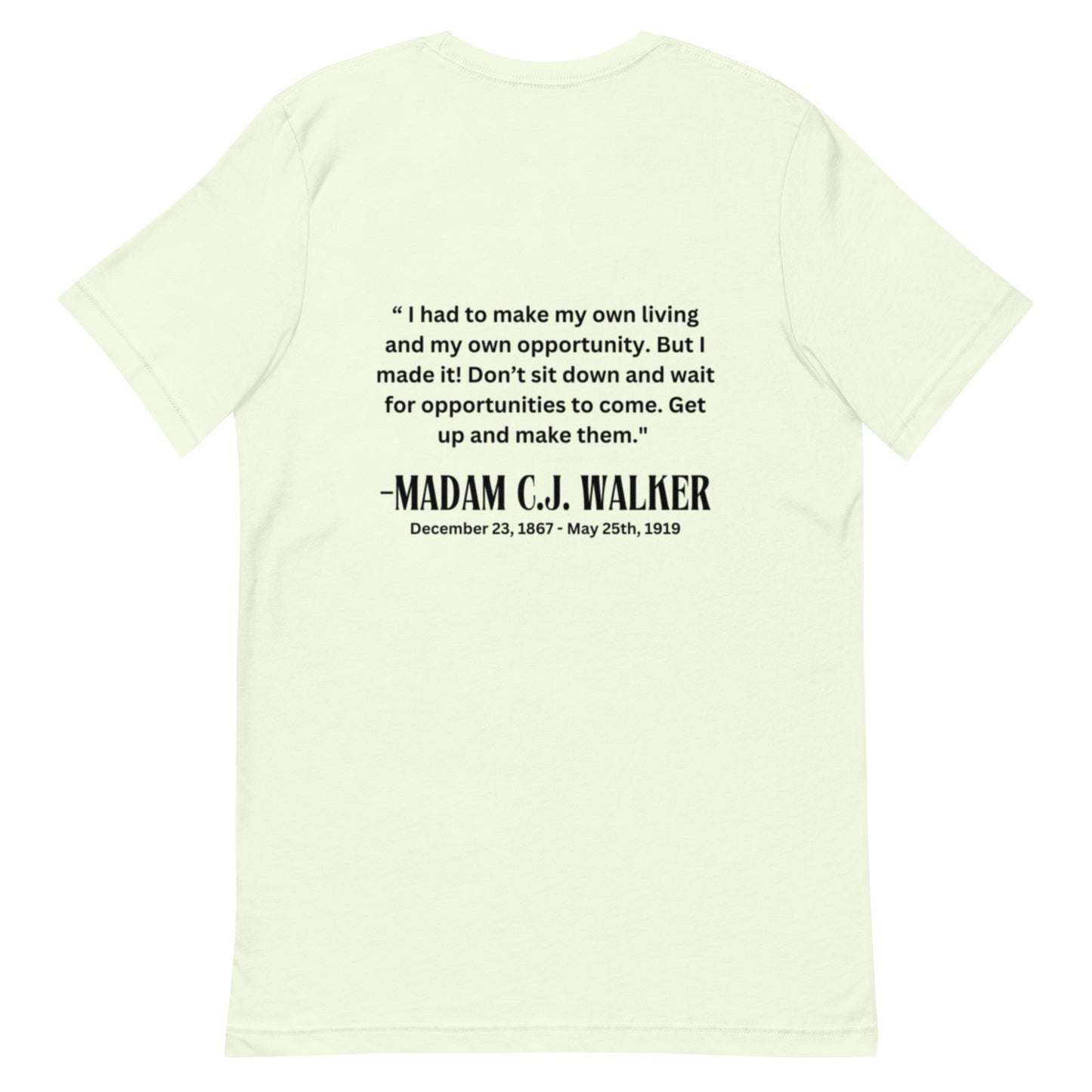 Madam CJ Walker Unisex t-shirt