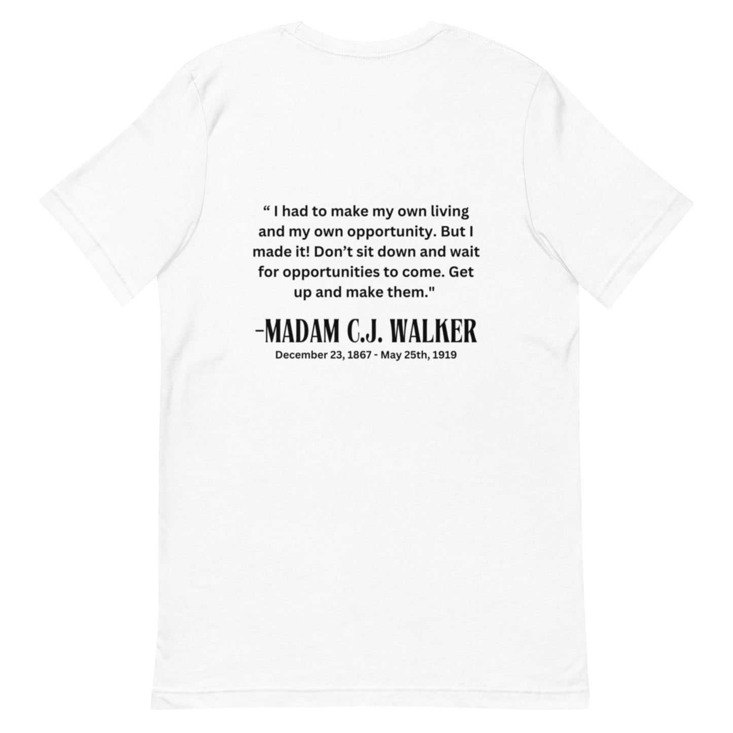 Madam CJ Walker Unisex t-shirt